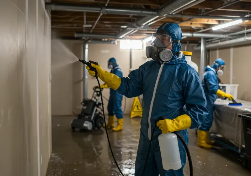 Basement Sanitization and Antimicrobial Treatment process in Cotulla, TX